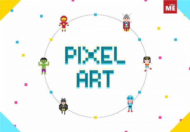 Hinh anh ve bang tay the hien quy trinh tao ra nghe thuat pixel art game tren may tinh, voi ban tay dang lam viec ti mi tren ban ve dien tu hoac man hinh